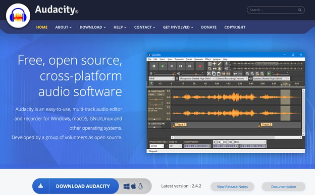 Audacity - Podcast creation tool