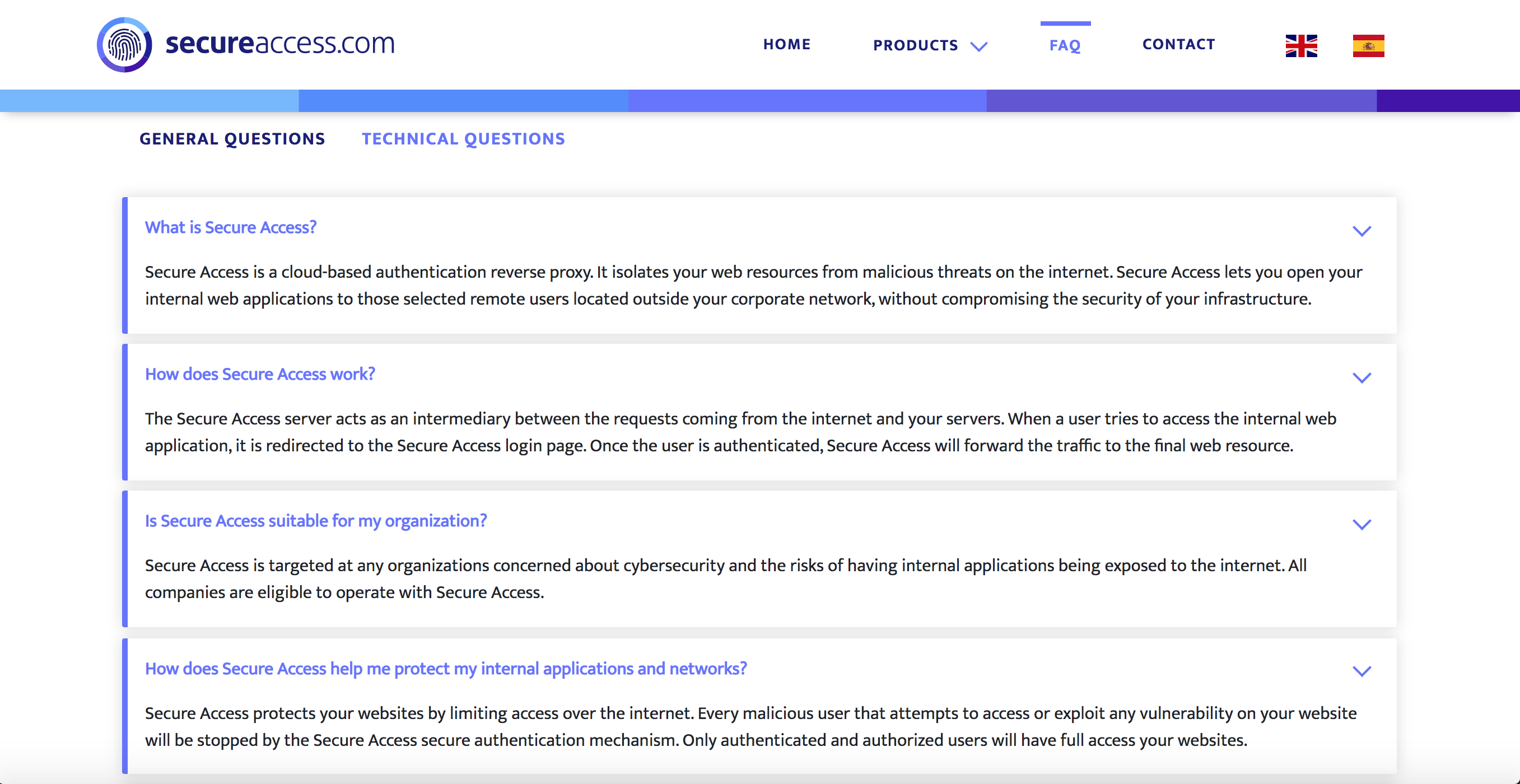 SecureAccess FAQs