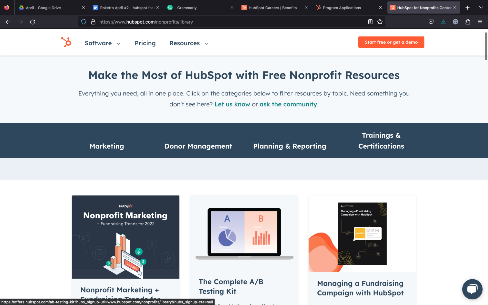 Setting up HubSpot for nonprofits