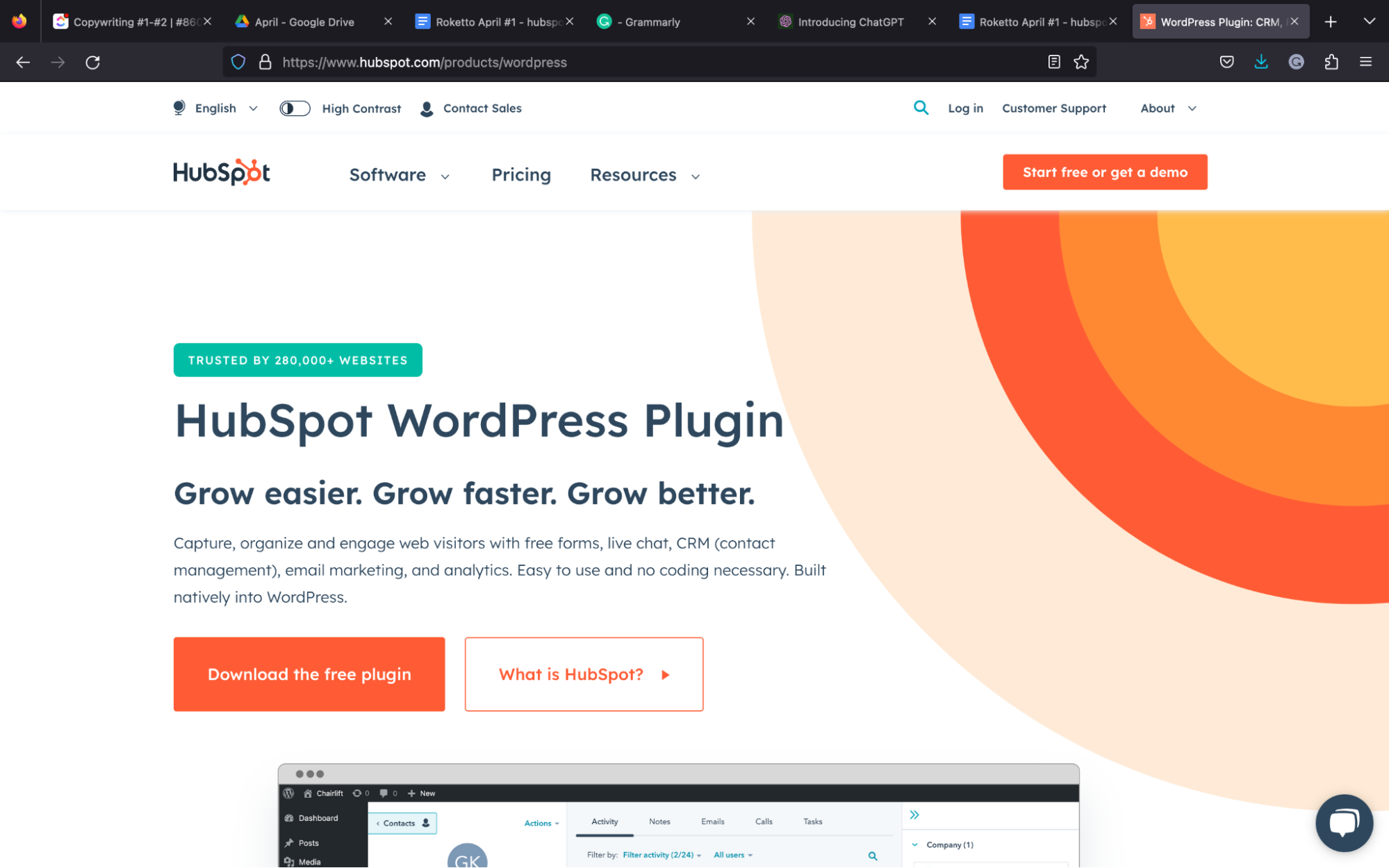 Why use Hubspot for Wordpress
