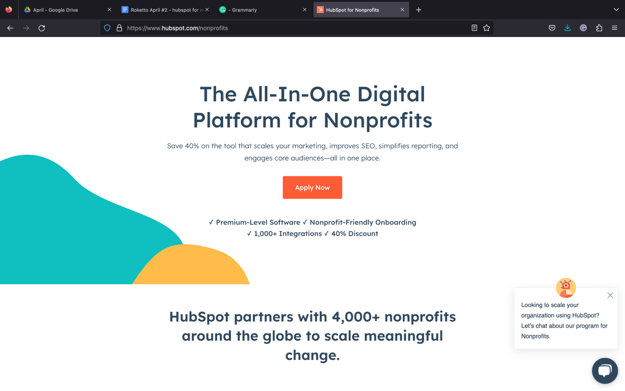 Hubspot for Non Profits