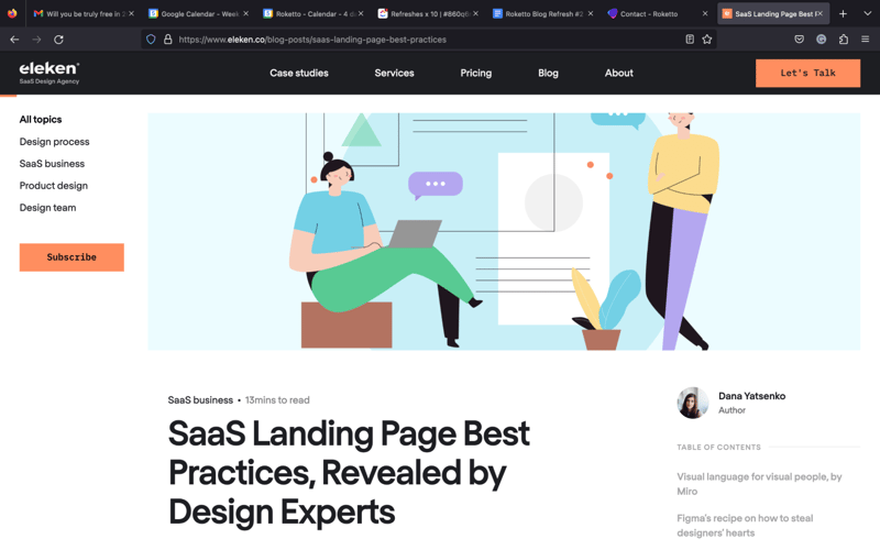 SaaS Landing Page Best Practices