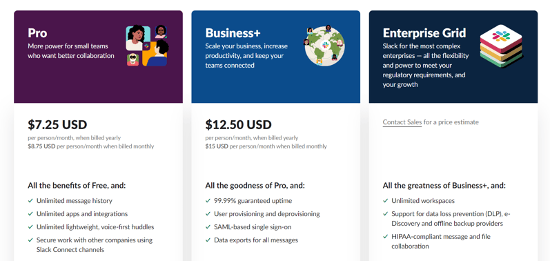 Slack Pricing